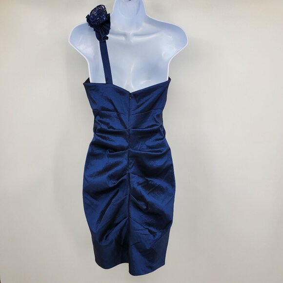 Vintage Betsy & Adam Blue Y2K Whimsigoth Homecoming Cocktail Dress‎ 12 Petite - Picture 2 of 7